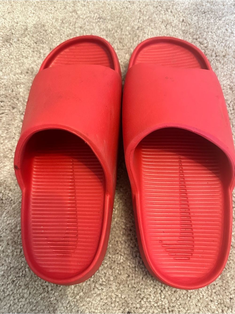 Nike Kids Red Slide Sandals - Picture 3 of 6